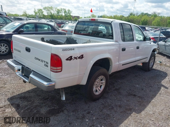 2004 Dodge Dakota SLT with VIN 1D7HG48N14S709199, listed as a IAAI auction lot 42096415 with 188,907 mi miles and . Bid and sale history available at DreamBid. Image 4.