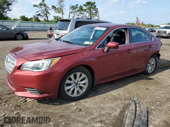 2015 Subaru Legacy 2.5i Premium with VIN 4S3BNAC63F3024803, listed as a Copart auction lot 57750233 with 101,289 mi miles. Bid and sale history available at carsss.com. Image 1.