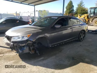 2017 Honda Accord Sport with VIN 1HGCR2F5XHA223445, listed as a Copart auction lot 50564205 with 223,129 mi miles and Salvage Title. Bid and sale history available at carsss.com. Image 1.