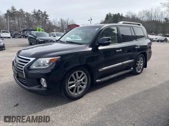 2013 Lexus LX 570 with VIN JTJHY7AX9D4126420, listed as a IAAI auction lot 41794133 with 156,035 mi miles and . Bid and sale history available at DreamBid. Image 2.
