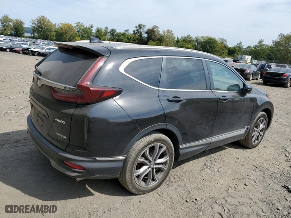 2021 Honda CR-V Touring with VIN 2HKRW2H90MH627553, listed as a Copart auction lot 71740064 with 35,344 mi miles and Salvage Title. Bid and sale history available at carsss.com. Image 3.