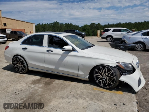 2017 Mercedes-Benz C 300 with VIN WDDWF4JB7HR247545, listed as a Copart auction lot 58122795 with 86,905 mi miles and Clean title. Bid and sale history available at DreamBid. Image 4.