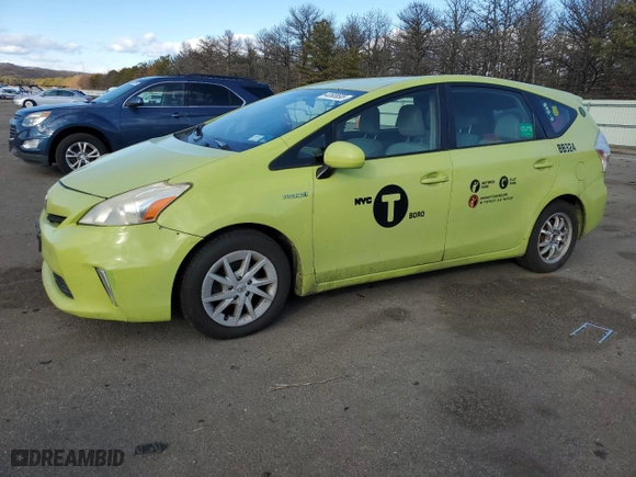 2013 Toyota Prius v Two with VIN JTDZN3EUXD3227111, listed as a Copart auction lot 43508695 with 345,421 mi miles and Clean Title. Bid and sale history available at carsss.com. Image 1.