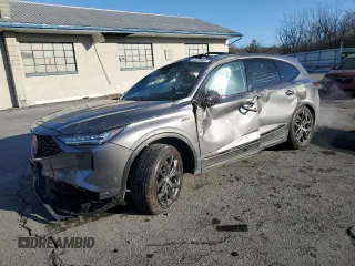 2024 Acura MDX w/A-Spec Package with VIN 5J8YE1H00RL020647, listed as a Copart auction lot 43196085 with 17,975 mi miles and Salvage Title. Bid and sale history available at carsss.com. Image 1.