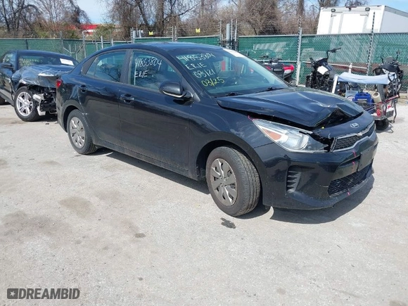 2018 Kia Rio LX with VIN 3KPA24AB8JE068304, listed as a IAAI auction lot 41853804 with 95,256 mi miles. Bid and sale history available at carsss.com. Image 1.
