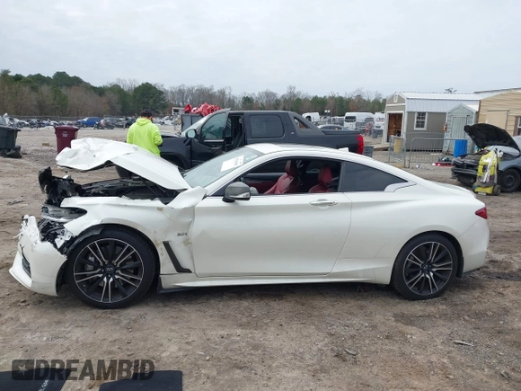 2018 Infiniti Q60 Luxe with VIN JN1EV7EK7JM340110, listed as a IAAI auction lot 41549889 with 114,012 mi miles and . Bid and sale history available at DreamBid. Image 14.
