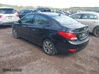 2017 Hyundai Accent SE with VIN KMHCT4AE3HU280843, listed as a IAAI auction lot 41545462 with 107,428 mi miles. Bid and sale history available at carsss.com. Image 3.