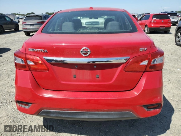 2017 Nissan Sentra SV with VIN 3N1AB7AP6HL696108, listed as a Copart auction lot 55524655 with 135,896 mi miles and Clean Title. Bid and sale history available at carsss.com. Image 6.