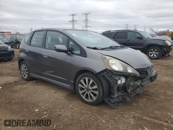2013 Honda Fit Sport with VIN JHMGE8H52DC070276, listed as a Copart auction lot 50663925 with 170,716 mi miles and Salvage Title. Bid and sale history available at carsss.com. Image 4.