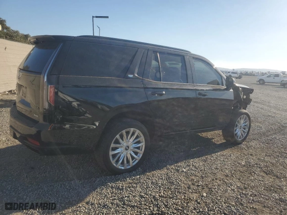 2021 Cadillac Escalade Luxury with VIN 1GYS3AKL5MR381725, listed as a Copart auction lot 79143154 with 104,404 mi miles and Salvage Title. Bid and sale history available at carsss.com. Image 3.