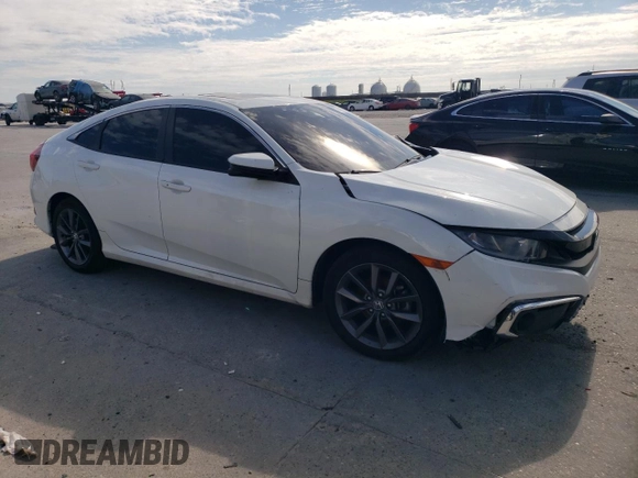 2021 Honda Civic Sedan EX with VIN 19XFC1F39ME012816, listed as a Copart auction lot 74093434 with 0 mi miles and Salvage Title. Bid and sale history available at carsss.com. Image 4.