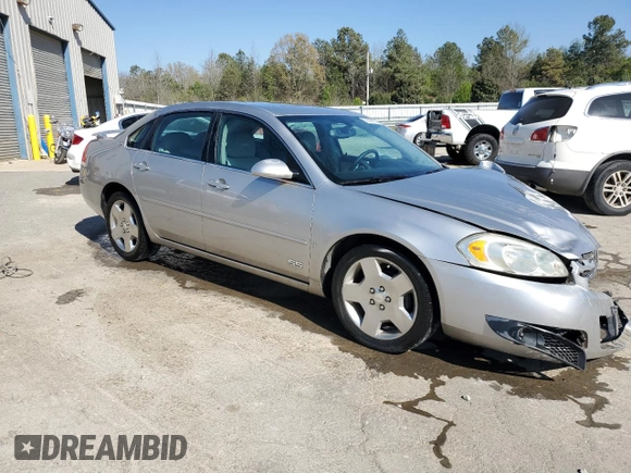 2006 Chevrolet Impala SS with VIN 2G1WD58C469306796, listed as a Copart auction lot 50589435 with 105,041 mi miles and Salvage Title. Bid and sale history available at DreamBid. Image 4.