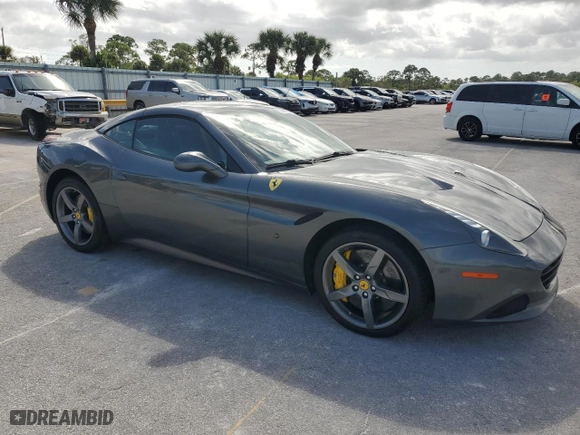 2015 Ferrari California T with VIN ZFF77XJA3F0206563, listed as a Copart auction lot 73751534 with NaN miles and Salvage Title. Bid and sale history available at carsss.com. Image 4.
