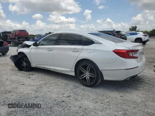 2021 Honda Accord Touring with VIN 1HGCV2F97MA027102, listed as a Copart auction lot 58820925 with 32,457 mi miles and Non repairable. Bid and sale history available at DreamBid. Image 2.