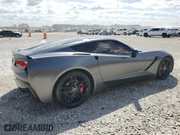 2014 Chevrolet Corvette Z51 3LT with VIN 1G1YM2D76E5105428, listed as a Copart auction lot 49181995 with 60,860 mi miles and Salvage title. Bid and sale history available at DreamBid. Image 3.