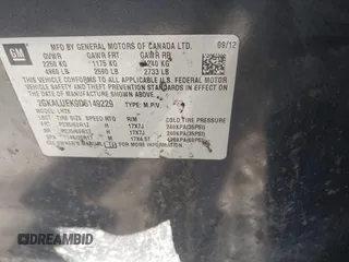 2013 GMC Terrain SLT with VIN 2GKALUEK9D6149229, listed as a IAAI auction lot 41650378 with 108,769 mi miles and . Bid and sale history available at carsss.com. Image 9.