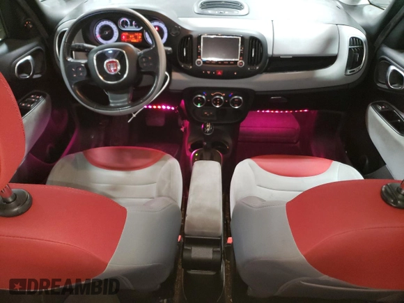 2014 FIAT 500L Easy with VIN ZFBCFABH9EZ000959, listed as a Copart auction lot 76991304 with 73,128 mi miles and Salvage Title. Bid and sale history available at carsss.com. Image 8.
