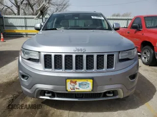 2014 Jeep Grand Cherokee Overland with VIN 1C4RJFCG4EC326325, listed as a Copart auction lot 49166645 with 128,261 mi miles and Salvage Title. Bid and sale history available at DreamBid. Image 5.