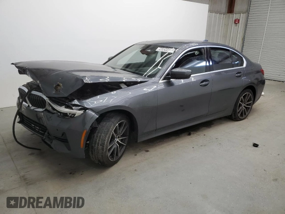 2019 BMW 3 Series 330i with VIN WBA5R1C56KFH04731, listed as a Copart auction lot 56854405 with 99,999 mi miles and Clean title. Bid and sale history available at DreamBid. Image 1.