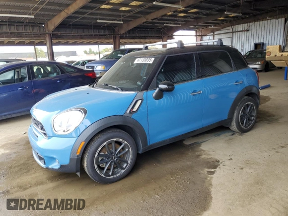 2016 MINI Countryman S with VIN WMWZC3C50GWT10905, listed as a Copart auction lot 47138895 with 59,649 mi miles and Salvage Title. Bid and sale history available at DreamBid. Image 1.