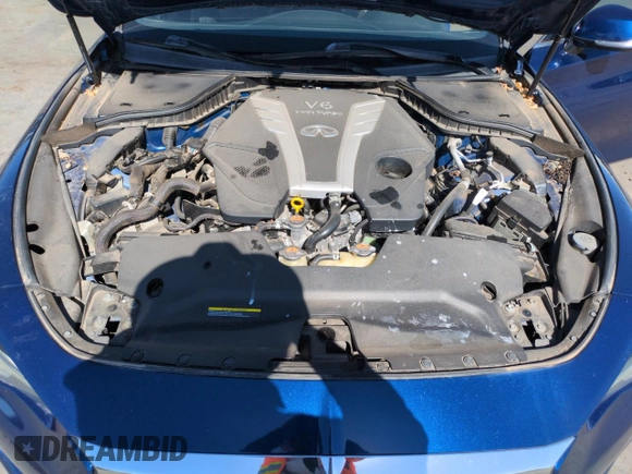 2017 Infiniti Q60 Red Sport 400 with VIN JN1FV7EK7HM610385, listed as a Copart auction lot 57391125 with 72,219 mi miles and Clean title. Bid and sale history available at DreamBid. Image 11.