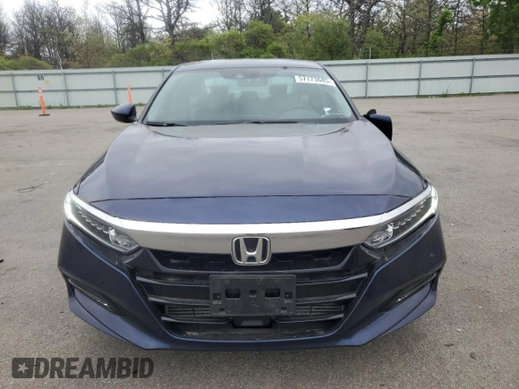 2020 Honda Accord EX-L with VIN 1HGCV2F52LA003155, listed as a Copart auction lot 57173685 with 28,722 mi miles and Salvage title. Bid and sale history available at DreamBid. Image 5.