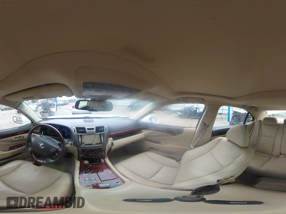 2009 Lexus LS 460 with VIN JTHCL46F395002766, listed as a Copart auction lot 48797575 with 120,725 mi miles and Salvage Title. Bid and sale history available at DreamBid. Image 13.