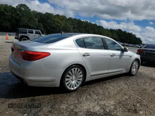 2015 Kia K900 Premium with VIN KNALU4D43F6027136, listed as a Copart auction lot 73374194 with 134,813 mi miles and Salvage Title. Bid and sale history available at carsss.com. Image 3.