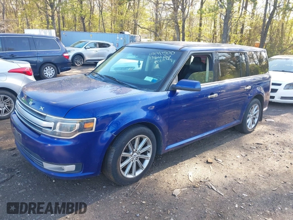 2013 Ford Flex Limited with VIN 2FMHK6D83DBD05993, listed as a IAAI auction lot 42140500 with 214,701 mi miles. Bid and sale history available at carsss.com. Image 2.