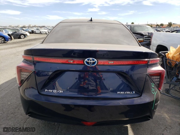 2016 Toyota Mirai with VIN JTDBVRBD4GA000201, listed as a Copart auction lot 72087243 with 23,768 mi miles. Bid and sale history available at carsss.com. Image 6.
