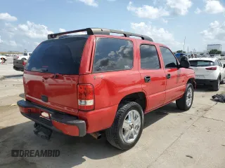 2001 Chevrolet Tahoe LT with VIN 1GNEC13T11R144184, listed as a Copart auction lot 57570885 with Not provided miles and Salvage title. Bid and sale history available at DreamBid. Image 3.