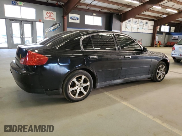 2004 Infiniti G35 w/Leather with VIN JNKCV51F14M715171, listed as a Copart auction lot 53709915 with 193,976 mi miles and Non Repairable. Bid and sale history available at DreamBid. Image 3.