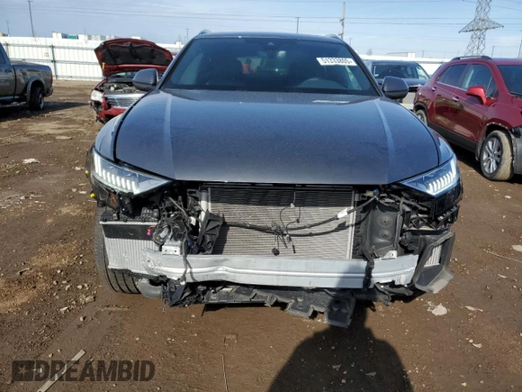 2023 Audi Q8 Premium Plus with VIN WA1BVBF12PD011746, listed as a Copart auction lot 51333805 with 13,575 mi miles and Salvage title. Bid and sale history available at DreamBid. Image 5.
