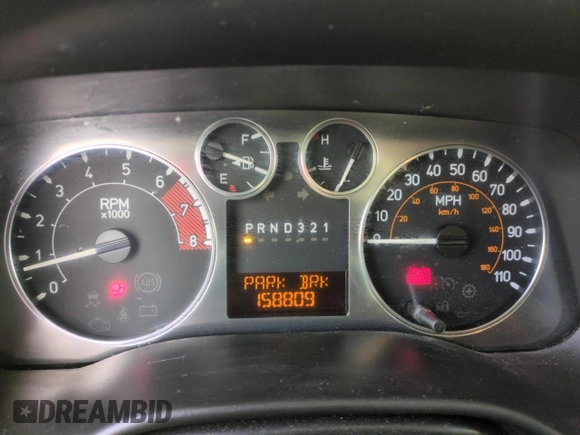 2008 Hummer H3 with VIN 5GTEN33E388203521, listed as a Copart auction lot 80978184 with 158,809 mi miles and Salvage Title. Bid and sale history available at DreamBid. Image 9.