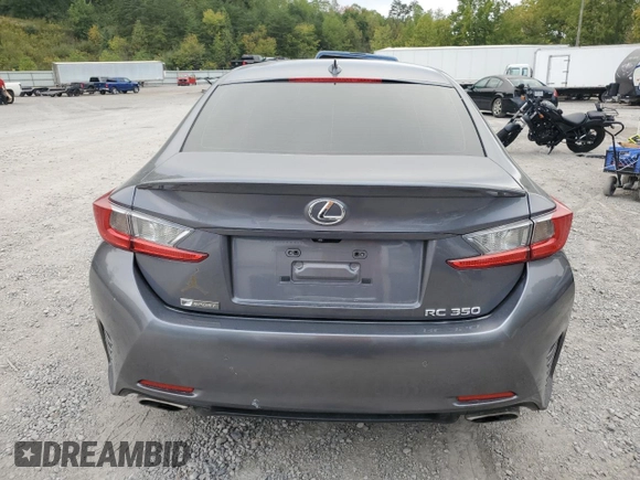 2015 Lexus RC 350 with VIN JTHHE5BC6F5005450, listed as a Copart auction lot 72409274 with 103,781 mi miles and Salvage Title. Bid and sale history available at carsss.com. Image 6.