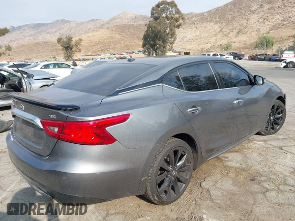 2017 Nissan Maxima SV with VIN 1N4AA6AP2HC419032, listed as a IAAI auction lot 41462680 with 181,698 mi miles and . Bid and sale history available at DreamBid. Image 4.