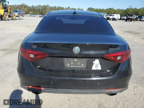 2019 Alfa Romeo Giulia Ti Sport with VIN ZARFAMBN5K7601797, listed as a Copart auction lot 79797254 with 68,077 mi miles and Salvage Title. Bid and sale history available at carsss.com. Image 6.