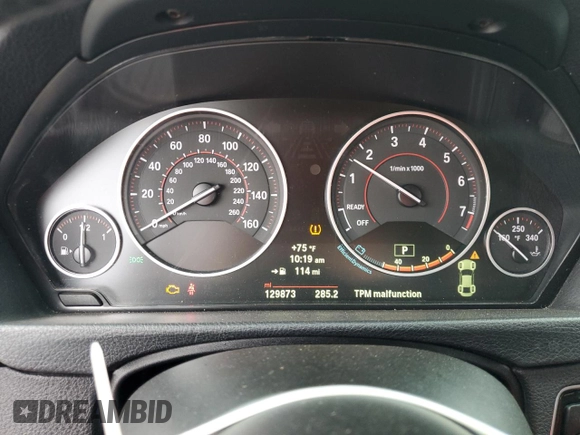 2014 BMW 4 Series 435i xDrive with VIN WBA3R5C50EK187272, listed as a Copart auction lot 56579855 with 129,873 mi miles and Salvage title. Bid and sale history available at DreamBid. Image 9.