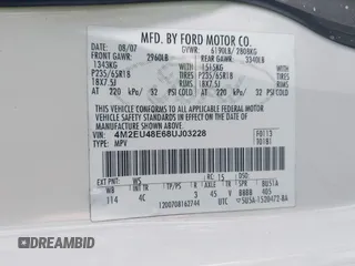 2008 Mercury Mountaineer Premier с VIN 4M2EU48E68UJ03228, выставлен на аукционе IAAI как лот 42309085 с пробегом 168 420 миль миль и . История ставок и продаж доступна на DreamBid. Изображение 9.