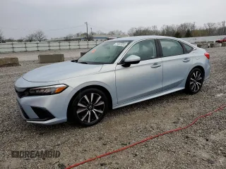 2022 Honda Civic Sedan EX with VIN 2HGFE1F79NH305555, listed as a Copart auction lot 51607055 with 59,756 mi miles and Salvage Title. Bid and sale history available at carsss.com. Image 1.