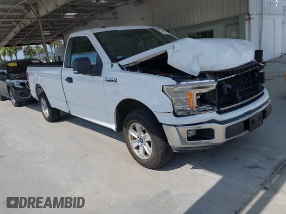 2018 Ford F-150 XL with VIN 1FTMF1CP7JKE12307, listed as a IAAI auction lot 42722428 with 228,606 mi miles and . Bid and sale history available at DreamBid. Image 1.