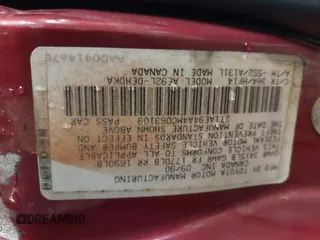 1991 Toyota Corolla with VIN 2T1AE94A4MC063109, listed as a IAAI auction lot 41357536 with 81,958 mi miles and . Bid and sale history available at DreamBid. Image 9.