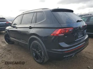 2022 Volkswagen Tiguan SE R-Line Black with VIN 3VV8B7AX2NM148304, listed as a Copart auction lot 81351484 with 46,348 mi miles and Salvage Title. Bid and sale history available at DreamBid. Image 2.