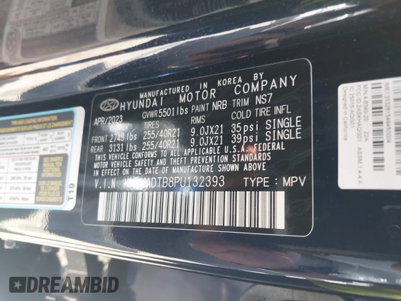 2023 Genesis GV70 2.5T z VIN KMUMADTB8PU132393, wystawiony jako IAAI lot #42166593 z przebiegiem 24 430 mil mil oraz . Historia ofert i sprzedaży dostępna na DreamBid. Obrazek 9.