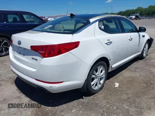 2013 Kia Optima EX with VIN 5XXGN4A7XDG168834, listed as a IAAI auction lot 42515149 with 196,732 mi miles and . Bid and sale history available at DreamBid. Image 4.