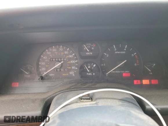1993 Ford Thunderbird with VIN 1FAPP6245PH191395, listed as a Copart auction lot 47882875 with 91,366 mi miles and Clean Title. Bid and sale history available at DreamBid. Image 9.