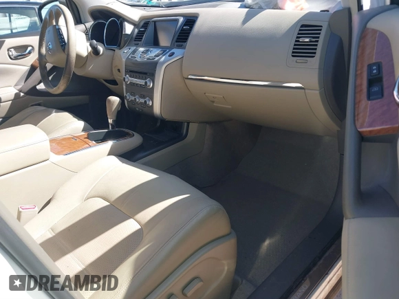 2012 Nissan Murano SL with VIN JN8AZ1MW0CW232649, listed as a IAAI auction lot 41698349 with 32,108 mi miles and . Bid and sale history available at DreamBid. Image 5.