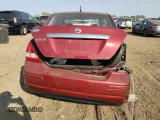 2008 Nissan Versa 1.8 S with VIN 3N1BC11E58L417857, listed as a Copart auction lot 70824094 with 163,032 mi miles and Salvage Title. Bid and sale history available at carsss.com. Image 6.
