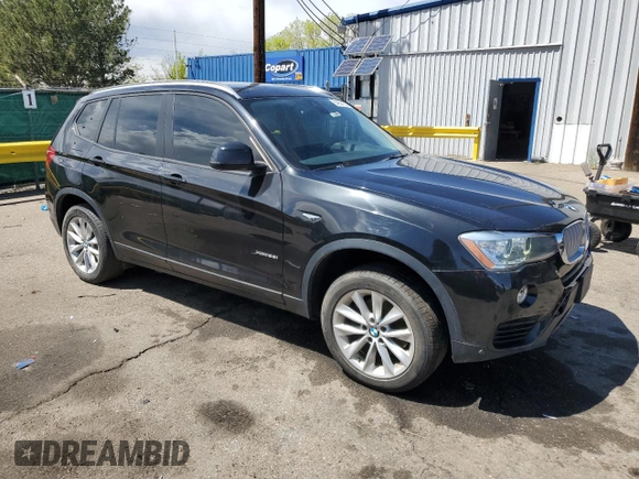2016 BMW X3 xDrive28i z VIN 5UXWX9C54G0D81378, wystawiony jako Copart lot #54954125 z przebiegiem 83 478 mil mil oraz Szkoda całkowita • Salvage title. Historia ofert i sprzedaży dostępna na DreamBid. Obrazek 4.