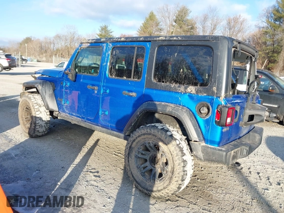 2021 Jeep Wrangler Unlimited Sport S with VIN 1C4HJXDN4MW779291, listed as a IAAI auction lot 41290109 with 43,379 mi miles and . Bid and sale history available at DreamBid. Image 3.